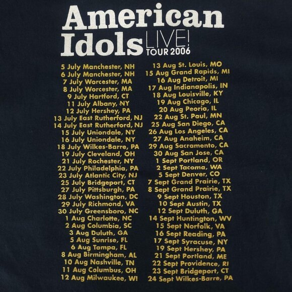 Vintage 00s Y2K American Idol tour youth shirt - Picture 4 of 5